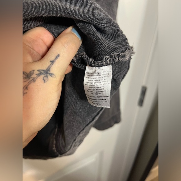 NWOT Def Leppard Faded Black Junkfood Jean Patch Long Sleeve Jacket Buttons XXL - Picture 14 of 15